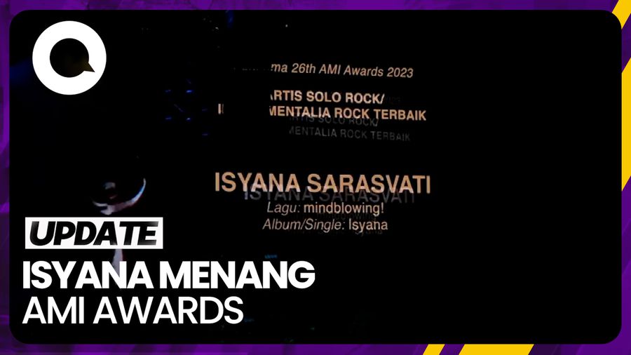 Isyana Sarasvati Raih Penghargaan Artis Solo Rock Terbaik AMI Awards 2023
