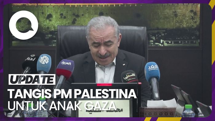  Tangis PM Palestina untuk Anak-anak yang Tewas di Gaza
