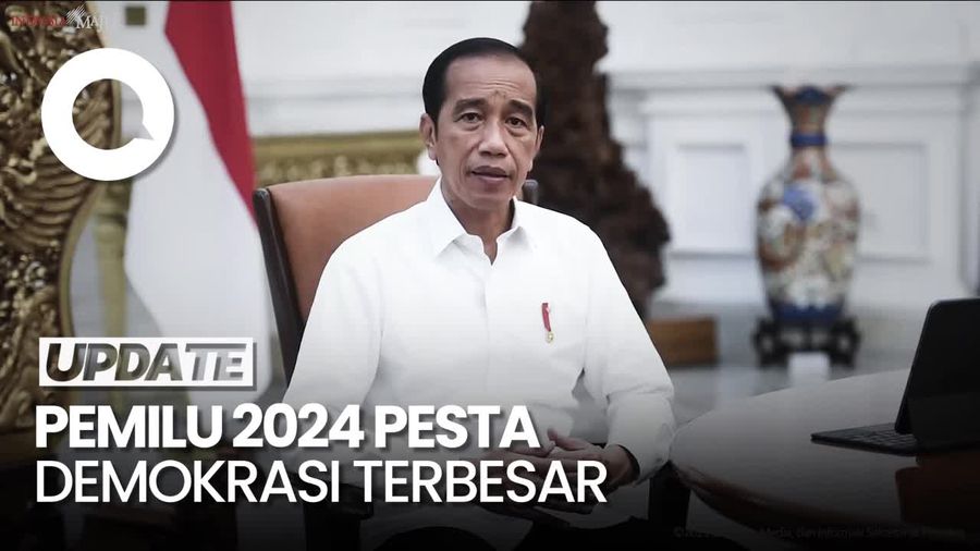 Jokowi: Pemilu 2024 Merupakan Pesta Demokrasi Terbesar, Ada 840 Ribu TPS