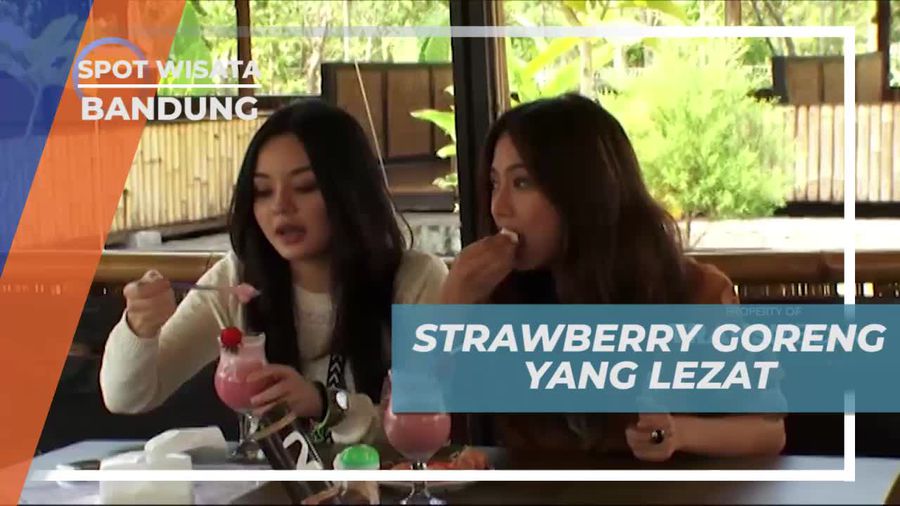 Paduan Strawberry Goreng dan Ice Untuk Santapan Lezat, Bandung