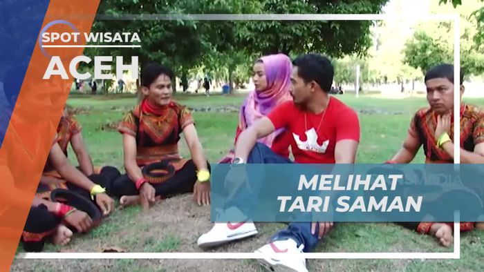 Melihat Kekompakan Tari Saman di Taman Putroe Phang Aceh