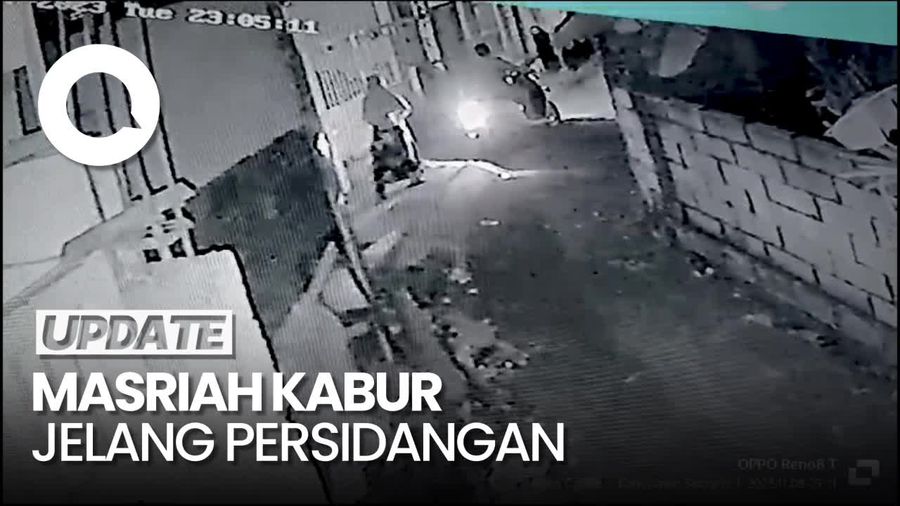 Rekaman CCTV Masriah Si Penyiram Tinja Kabur Jelang Persidangan