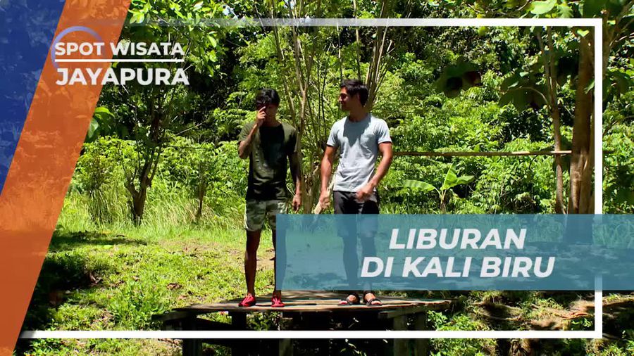 Bersiap Menikmati Kejernihan Air Kali Biru Jayapura