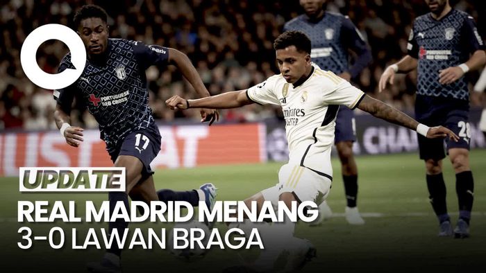 Real Madrid Menang 3-0 atas Braga, Los Blancos Melaju ke 16 Besar