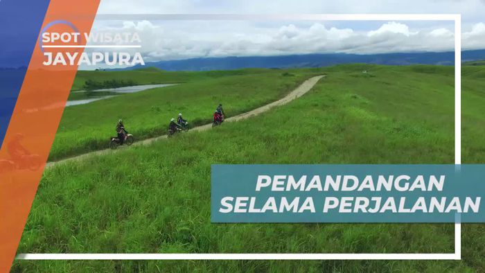 Melintasi Bukit Hijau Menuju Danau Love Jayapura