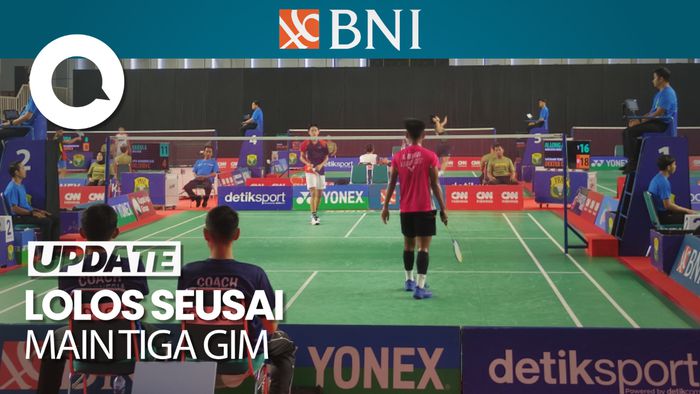 Allong Menang Sengit, Lolos 16 Besar!