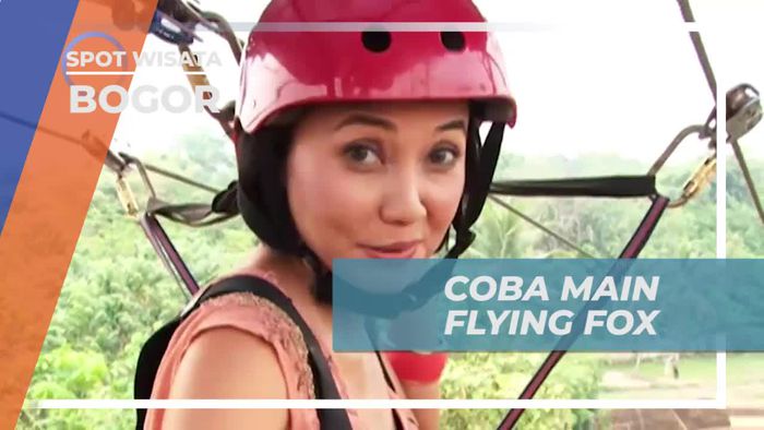 Meluncur Seru Dengan Flying Fox di Kota Bogor