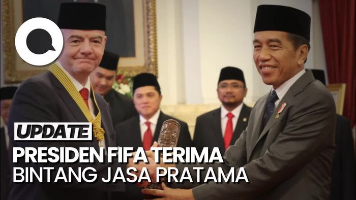 Presiden FIFA Terima Bintang Jasa dari Jokowi: Ini Kehormatan Bagi Saya