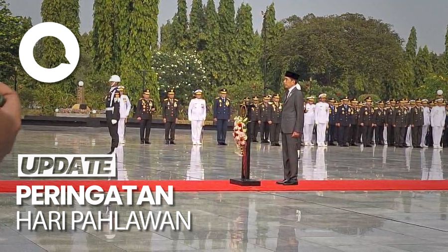 Jokowi Pimpin Upacara Hari Pahlawan di TMP Kalibata