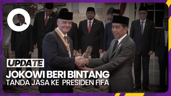 Presiden FIFA Gianni Infantino Dapat Bintang Jasa Pratama