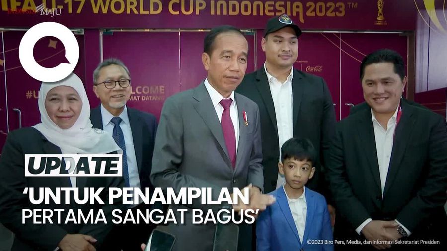 Jokowi Tonton Indonesia Imbangi Ekuador: Nanti Lawan Panama Semoga 3 Poin