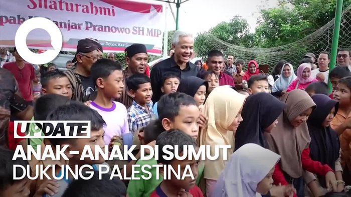 Kala Ganjar Saksikan Anak-anak di Sumut Beri Dukungan untuk Palestina