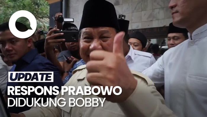 Jempol Prabowo Saat Ditanya soal Dukungan Bobby Nasution