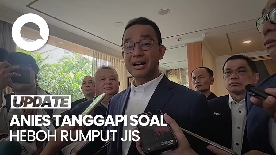 Anies soal Heboh Rumput JIS: Rakyat Indonesia Bisa Menilai