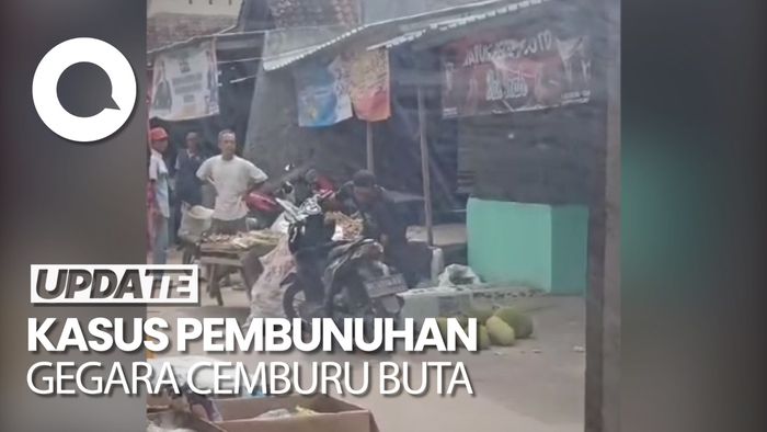 Detik-detik Pedagang di Lampung Bacok Teman Gegara Istri Diajak Ngobrol