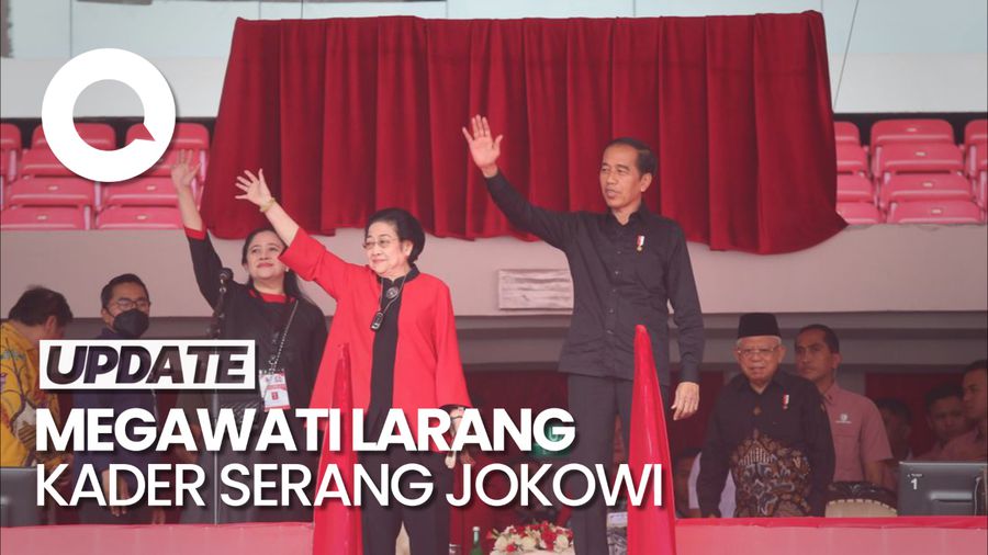 Megawati Larang Kader PDIP Serang Kewibawaan Jokowi