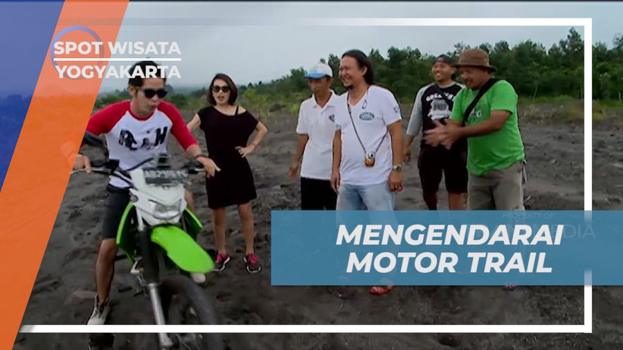 Pacu Adrenalin Melintasi Trek Terjal Naik Motor Trail di Kaki Merapi, Yogyakarta