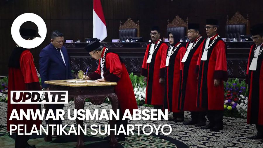 Tak Hadiri Pengambilan Sumpah Suhartoyo, Anwar Usman Disebut ke RS