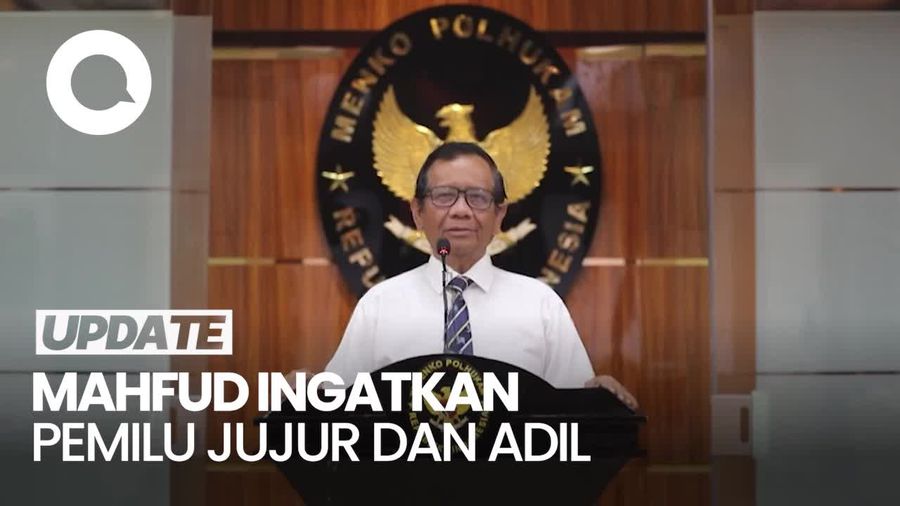 Mahfud Md Ingatkan Pemilu Harus Berjalan Jujur, Adil dan Damai
