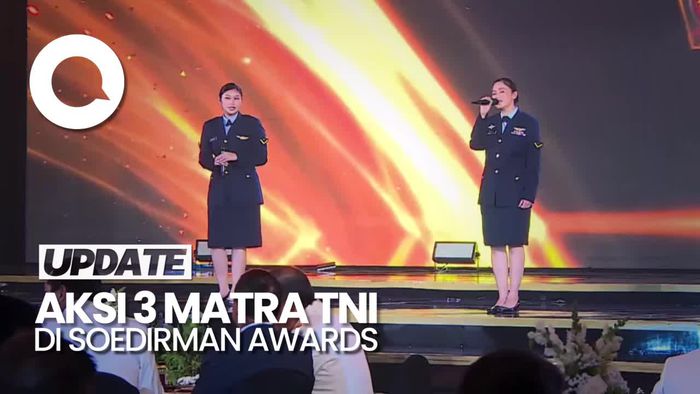 Penampilan Band 3 Matra TNI di Malam Puncak Soedirman Awards 2023