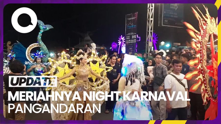 Melihat Kemeriahan Night Karnaval di Pangandaran
