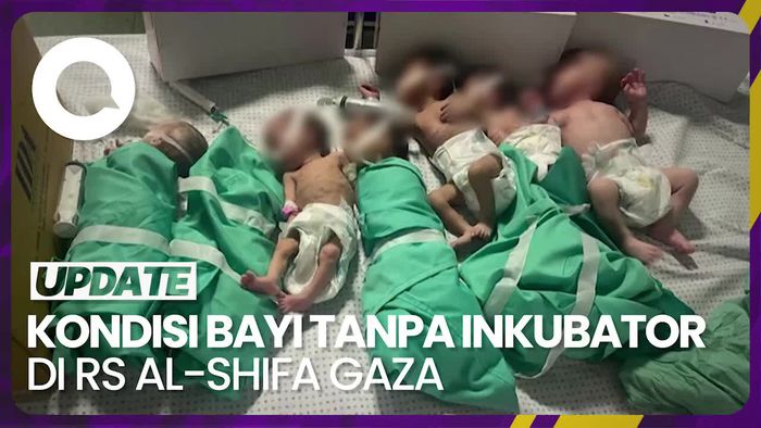 Kondisi Bayi di RS Al-Shifa Gaza Setelah Dikeluarkan dari Inkubator