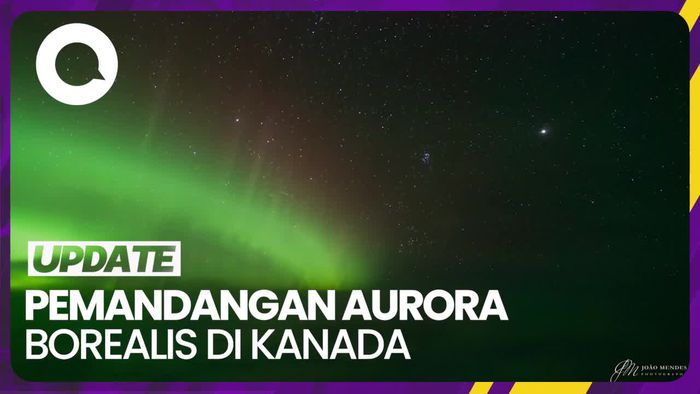 Pilot Rekam Pemandangan Aurora Menakjubkan di Langit Kanada