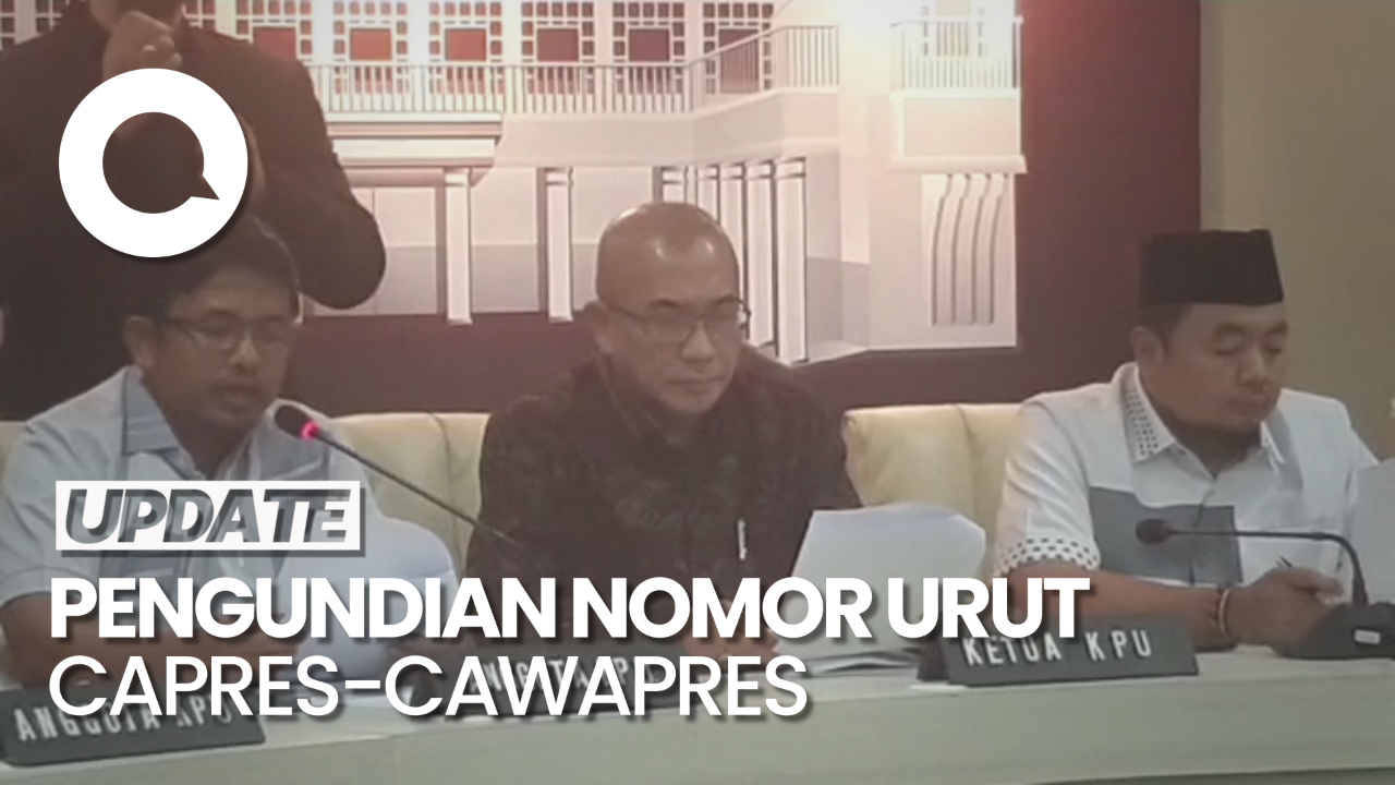 KPU Gelar Pengundian Nomor Urut Capres-Cawapres Besok