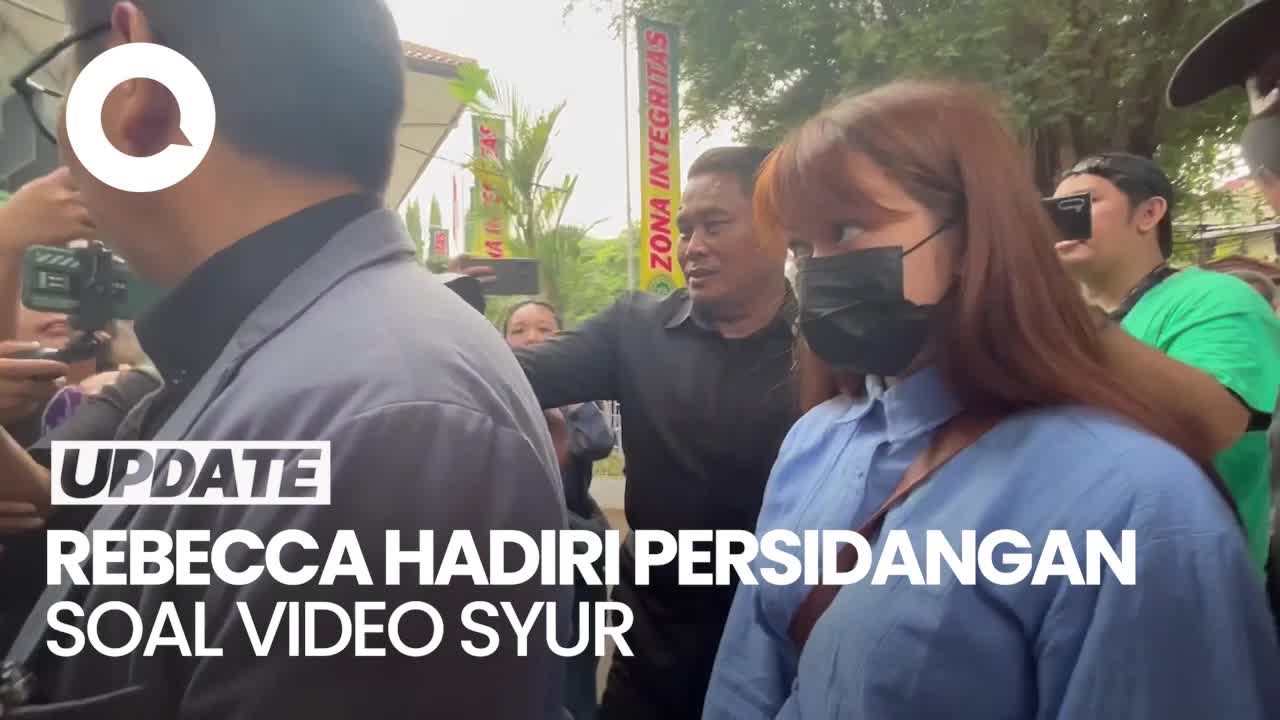 Rebecca Klopper Hadiri Sidang Penyebar Video Syur Diduga Mirip Dirinya