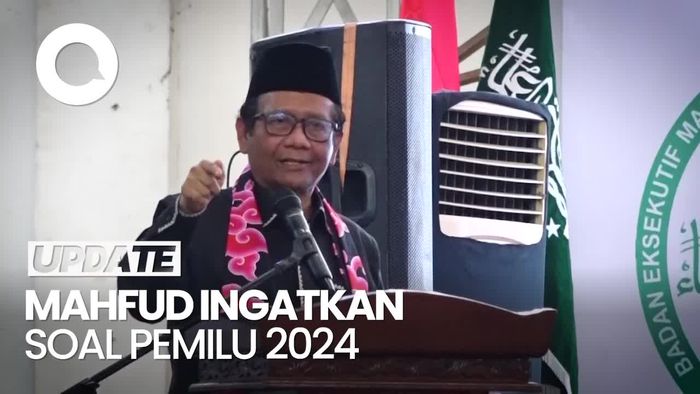 Mahfud Md Ajak Mahasiwa PTNU Tak Mudah Tergoda Janji Pemilu 2024