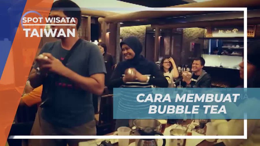 Mencoba Membuat Bubble Milk Tea di Chun Shui Tang Taiwan 