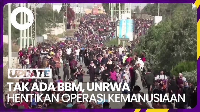 UNRWA Terpaksa Hentikan Operasi Kemanusiaan di Gaza Gegara Tak Ada BBM