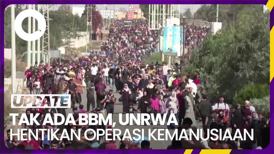 UNRWA Terpaksa Hentikan Operasi Kemanusiaan di Gaza Gegara Tak Ada BBM