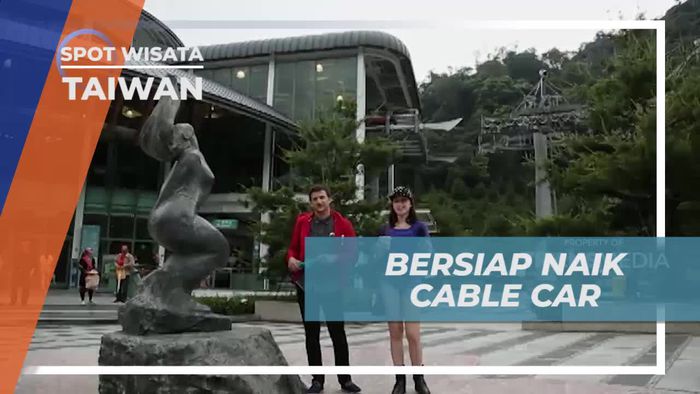 Bersiap Naik Cable Car di Kawasan Sun Moon Taiwan 