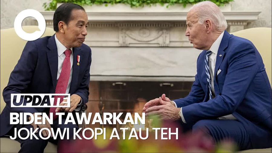 Momen Biden Tawarkan Langsung Kopi atau Teh ke Jokowi