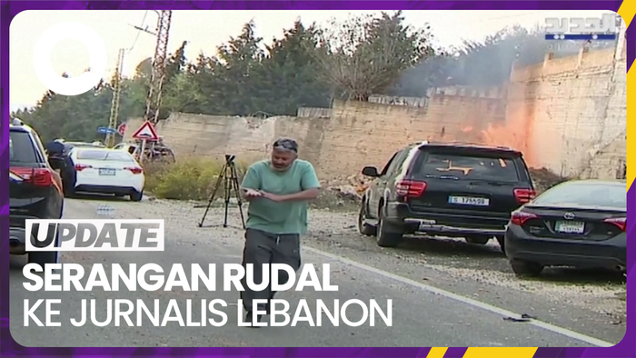 Detik-detik Serangan Rudal ke Jurnalis Lebanon di Dekat Perbatasan Israel