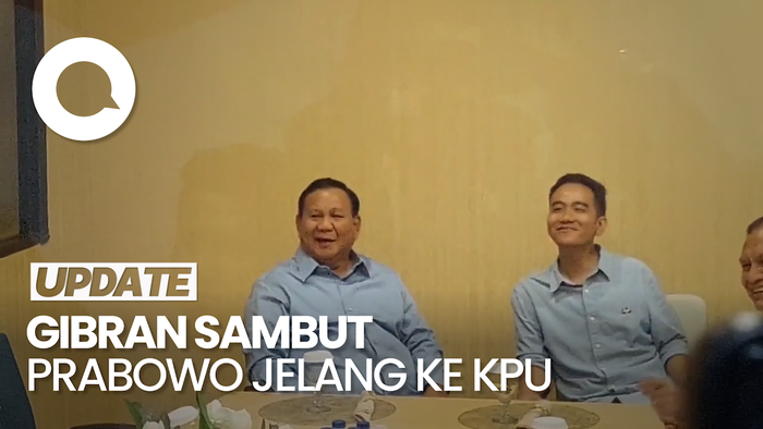 Gibran Cium Tangan Prabowo Dulu Sebelum Undian Nomor Urut di KPU