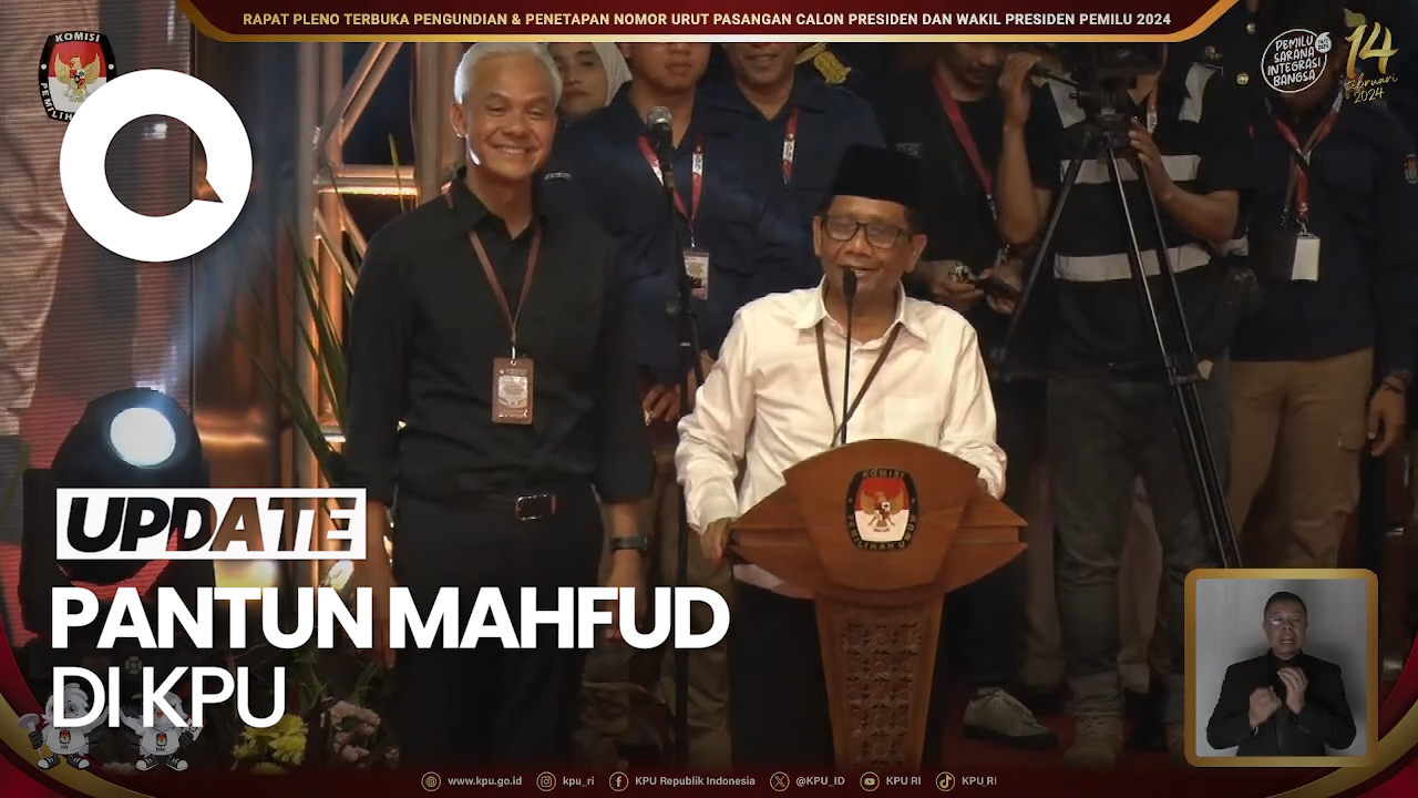 Pantun Mahfud Di KPU: Hukum Tegak Dan Dukungan Ke Palestina Menguat