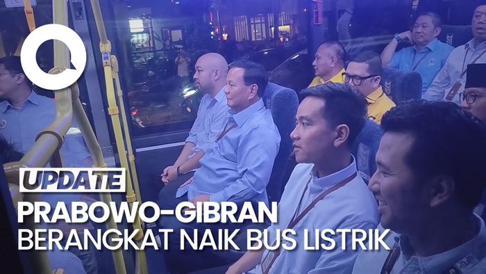 Prabowo-Gibran Berangkat ke KPU, Ditemani Elite Partai KIM