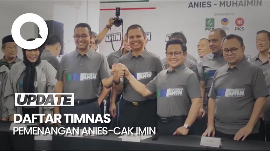 Susunan Lengkap Timnas Pemenangan Anies-Cak Imin