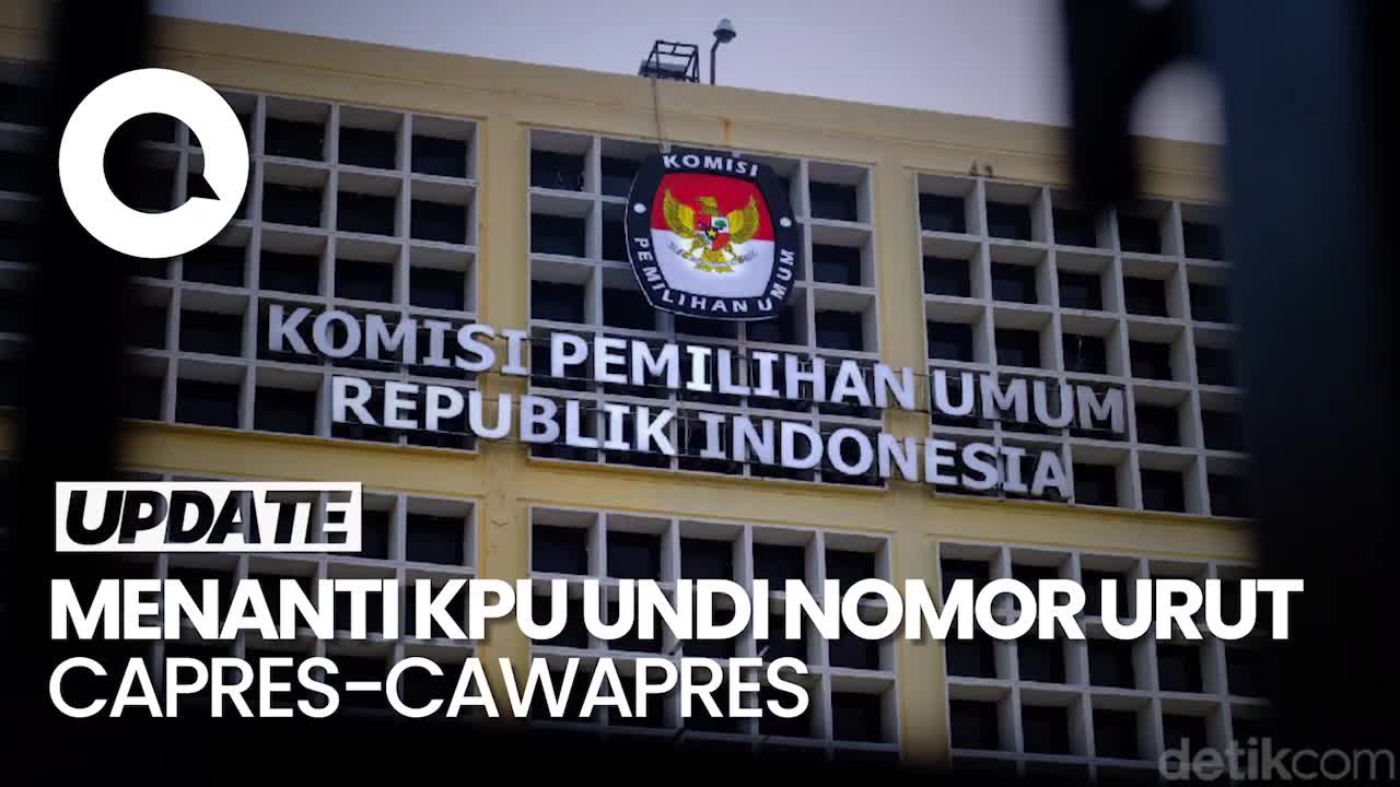 Hari Ini KPU Gelar Pengundian Nomor Urut Capres-Cawapres 2024