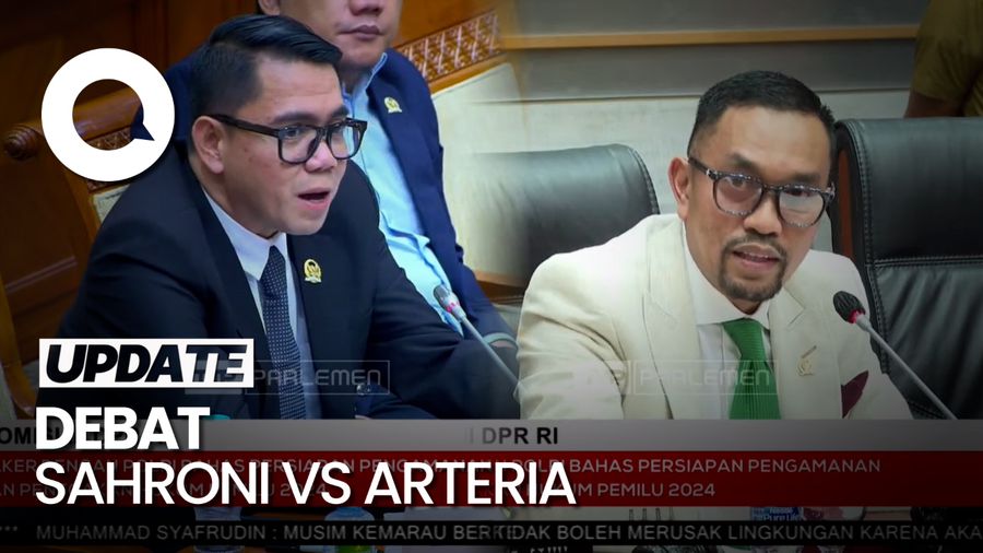 Debat Sahroni Vs Arteria di Rapat DPR soal Bukti Polisi Tak Netral