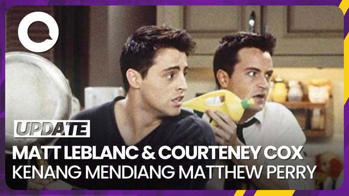 Salam Perpisahan Matt LeBlanc dan Courteney Cox untuk Matthew Perry