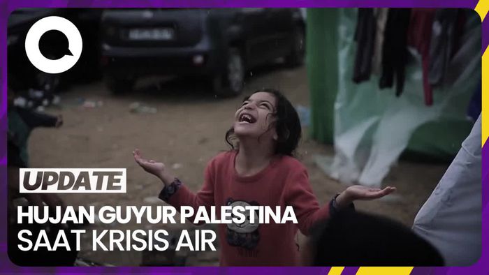 Hujan Guyur Palestina saat Krisis Air Melanda gegara Blokade Israel