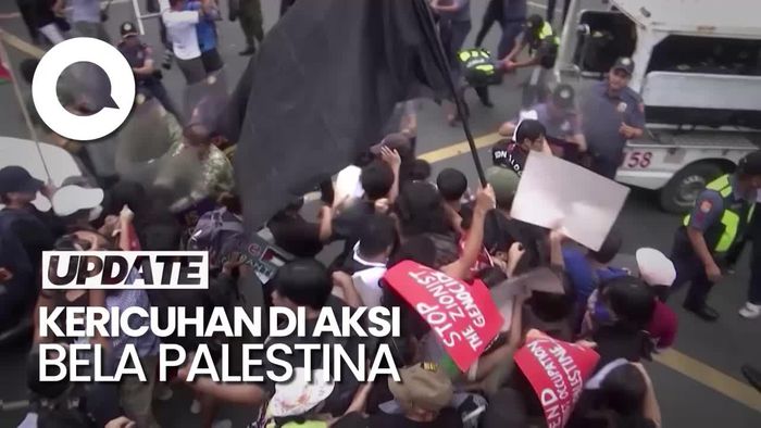 Aksi Bela Palestina di Filipina Diwarnai Bentrokan Massa dan Polisi