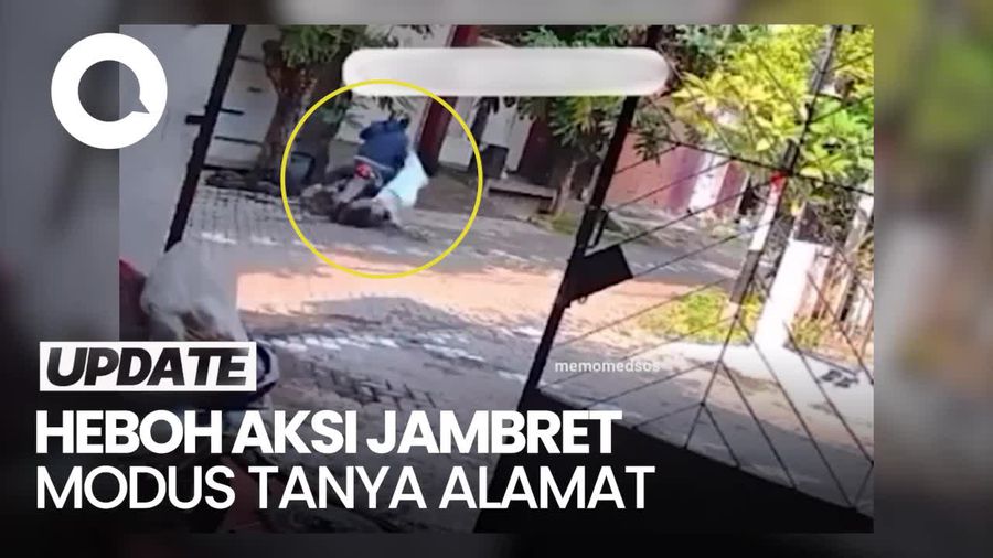 Emak-emak di Semarang Gagalkan Aksi Jambret Hingga Terpental ke Jalan
