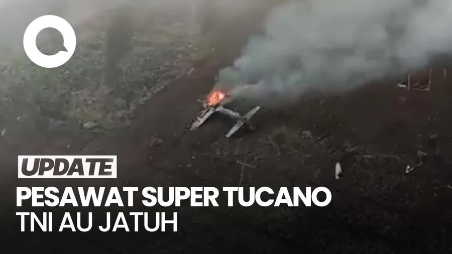 Pesawat TNI AU yang Jatuh di Jatim Berjenis Super Tucano