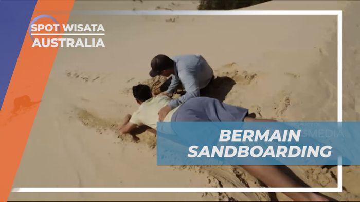 Menikmati Keseruan Bermain Sandboarding di Tangalooma Island, Australia