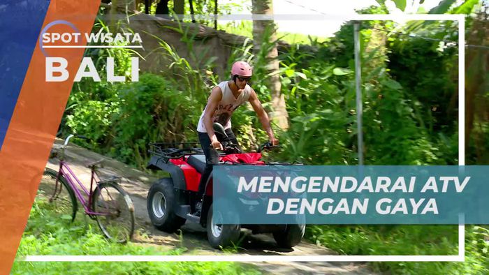 Bergaya Seru di Atas ATV, Bali