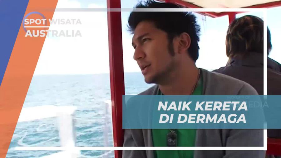 Kereta Unik di Dermaga Busselton Jetty Australia 